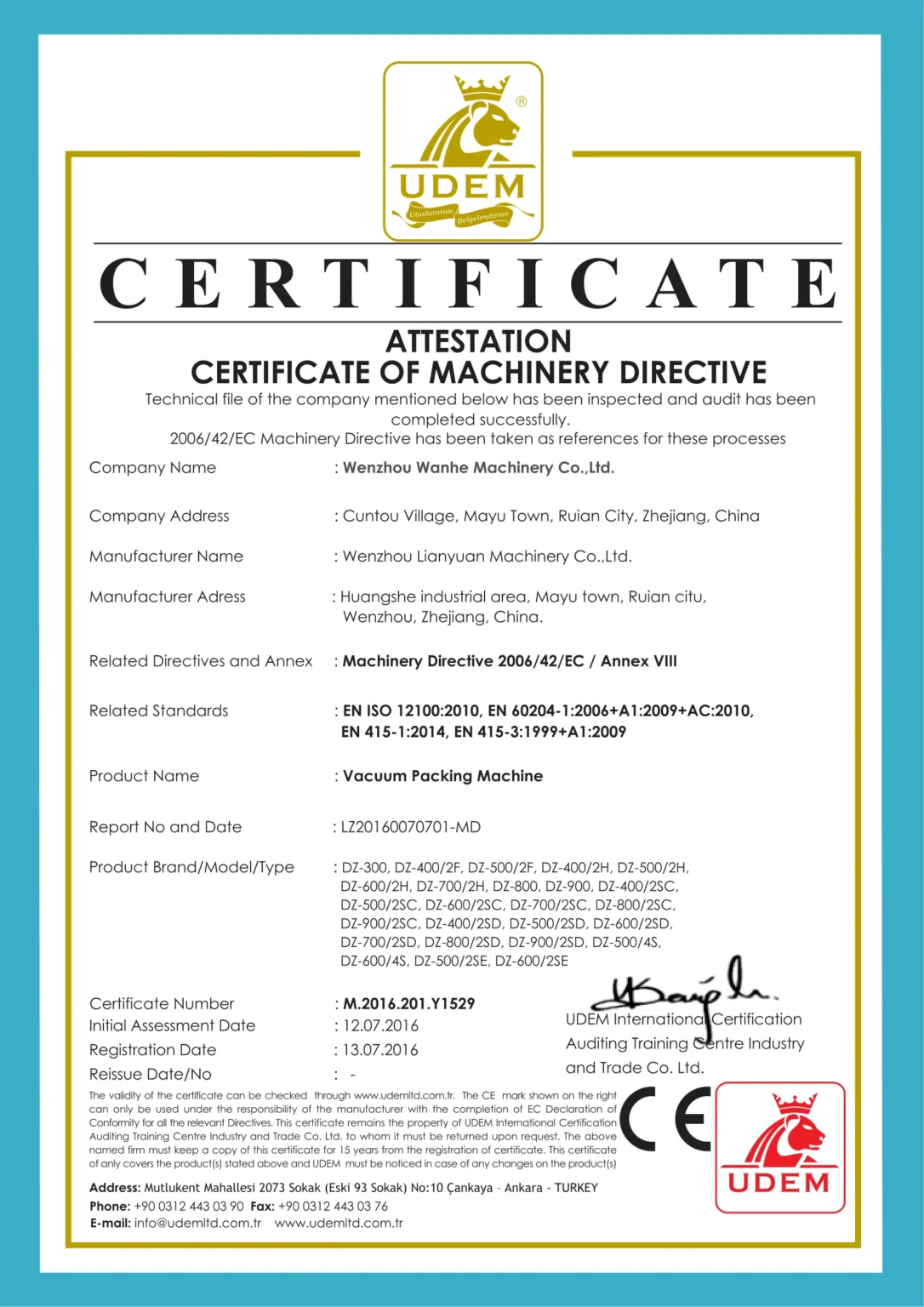 CE-Vacuum-Packing-Machine